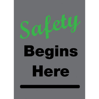 Safety Begins Here 3' x 5'